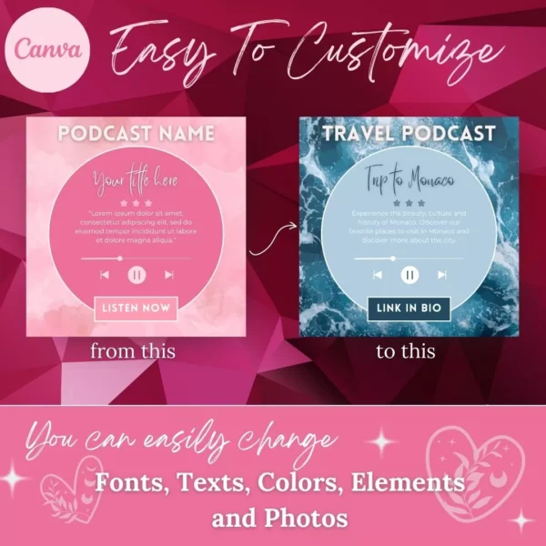 Pink Podcast Instagram Template 3