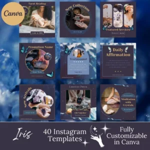 "Iris" Spiritual Instagram Posts Template