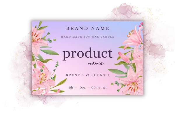 candle label template Candle Label Template